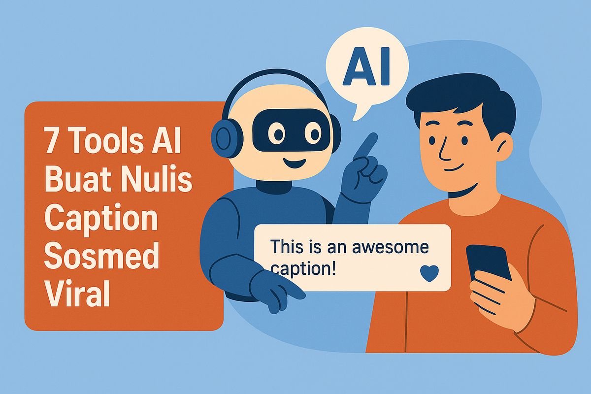 7 Tools AI Buat Nulis Caption Sosmed Viral